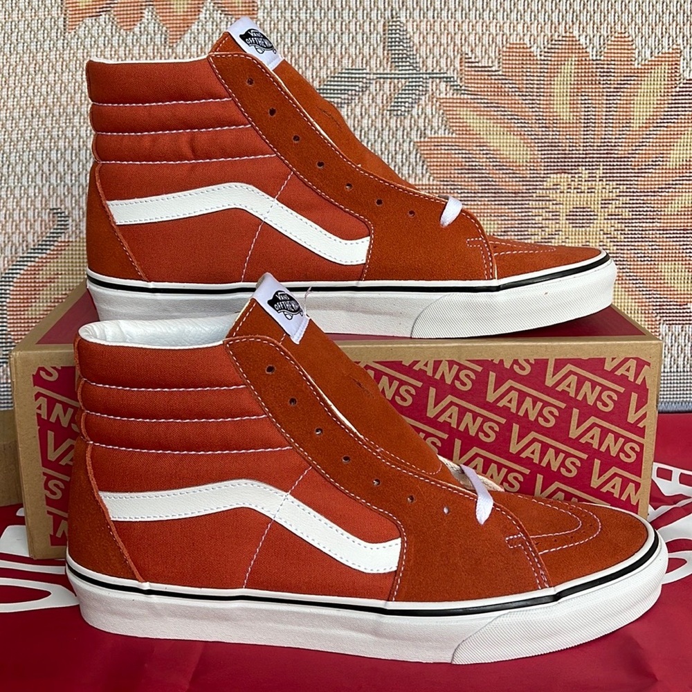 Vans Sk8-Hi Color Theory Burnt Ochre Women size 9.5/Mens 8 BRAND NEW